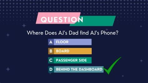 Answer: True. . Where does ajs dad find a phone